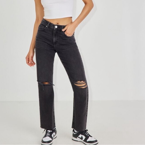 -GARAGE black straight leg jeans - Picture 5 of 5